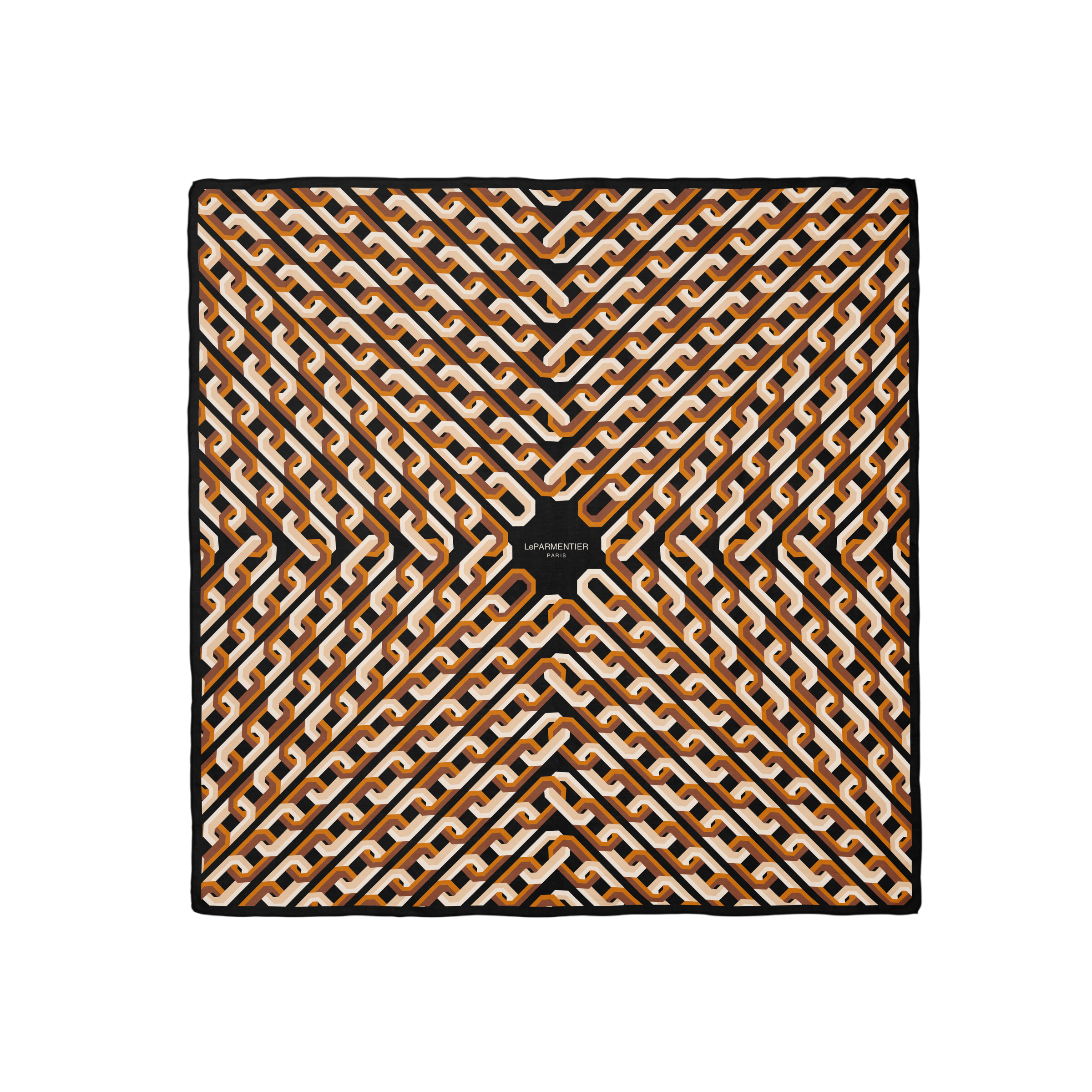 Foulard en Soie Carré Chain Motif