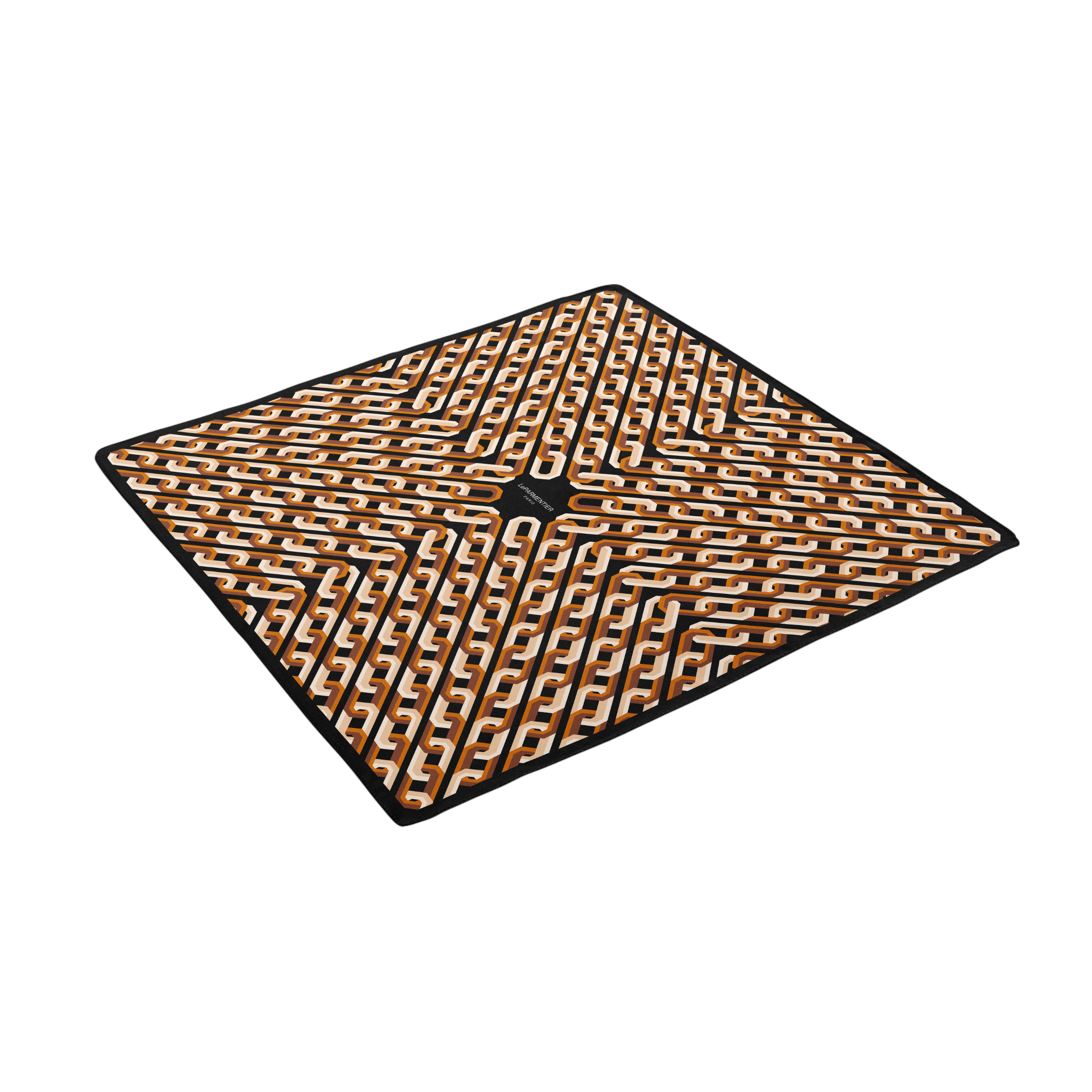 Foulard en Soie Carré Chain Motif