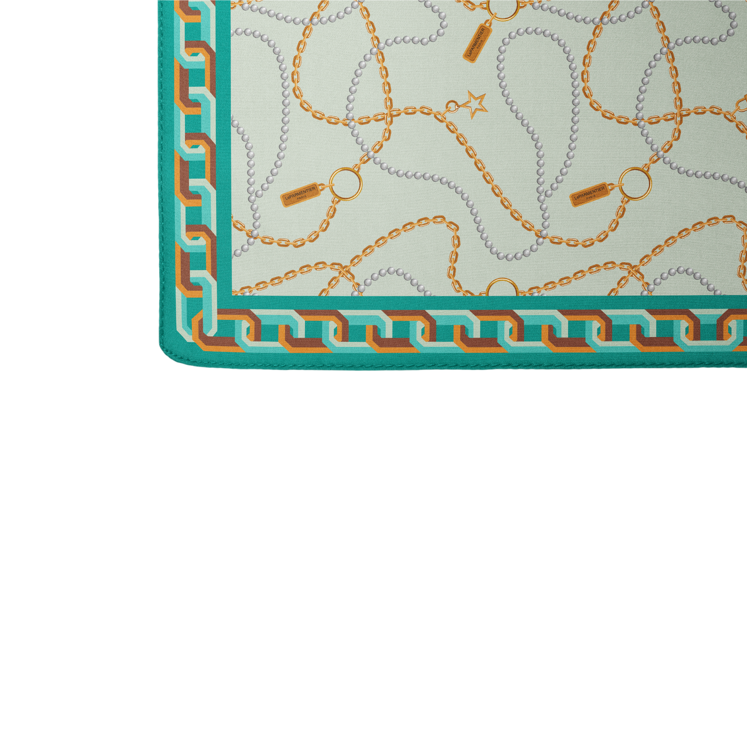 Pañuelo de seda 90 Heritage Chain & Pearls