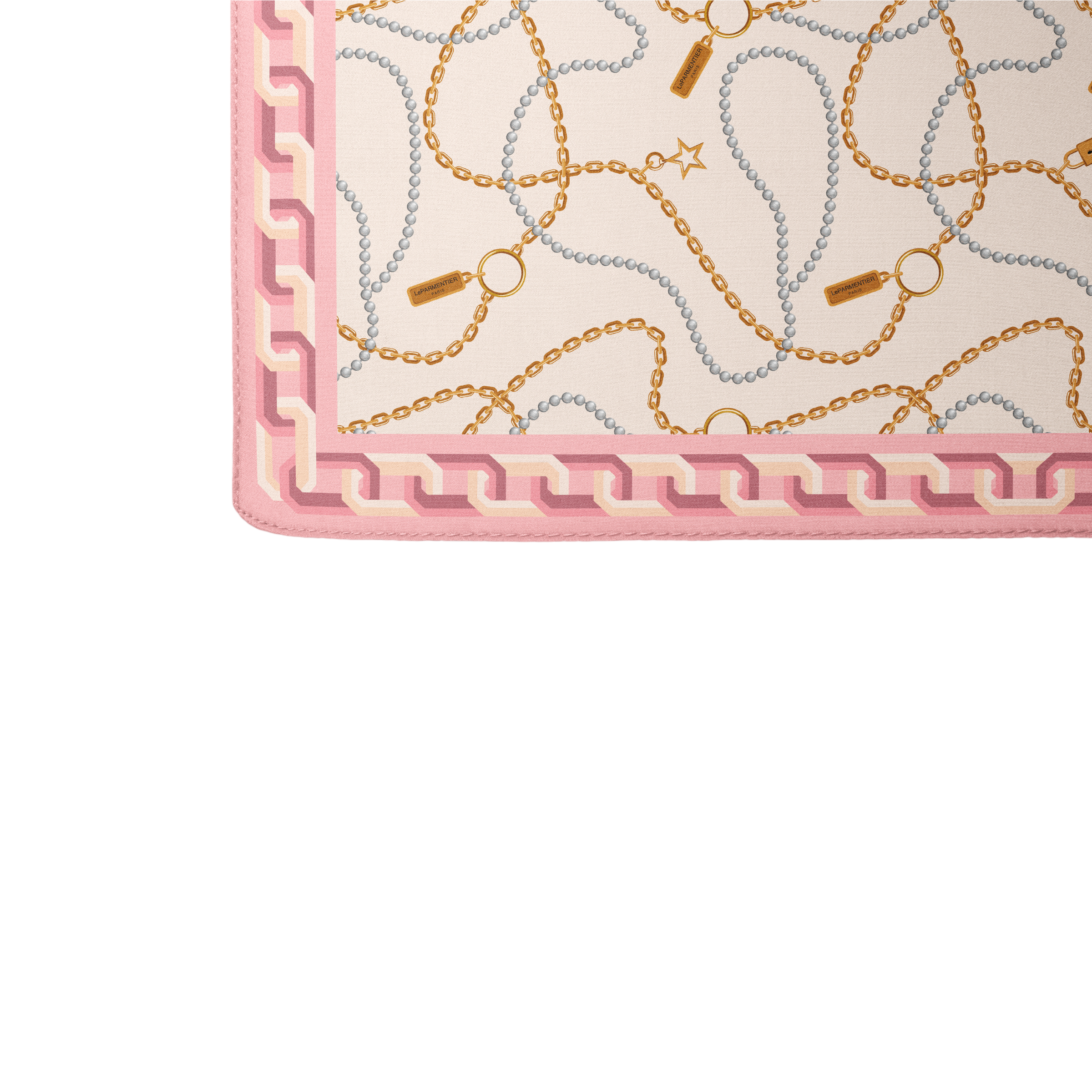 Pañuelo de seda 90 Heritage Chain & Pearls