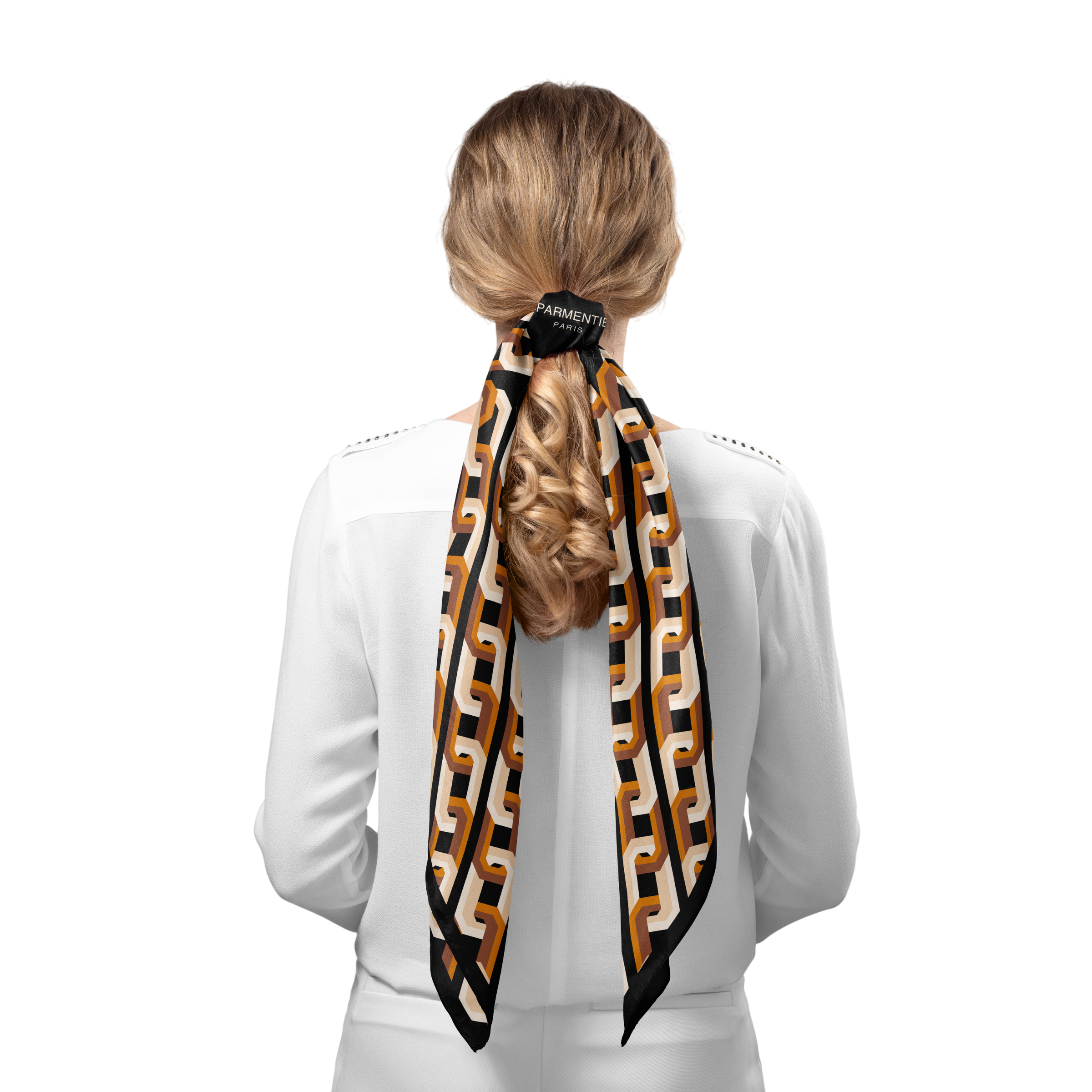 Foulard en Soie Carré Chain Motif