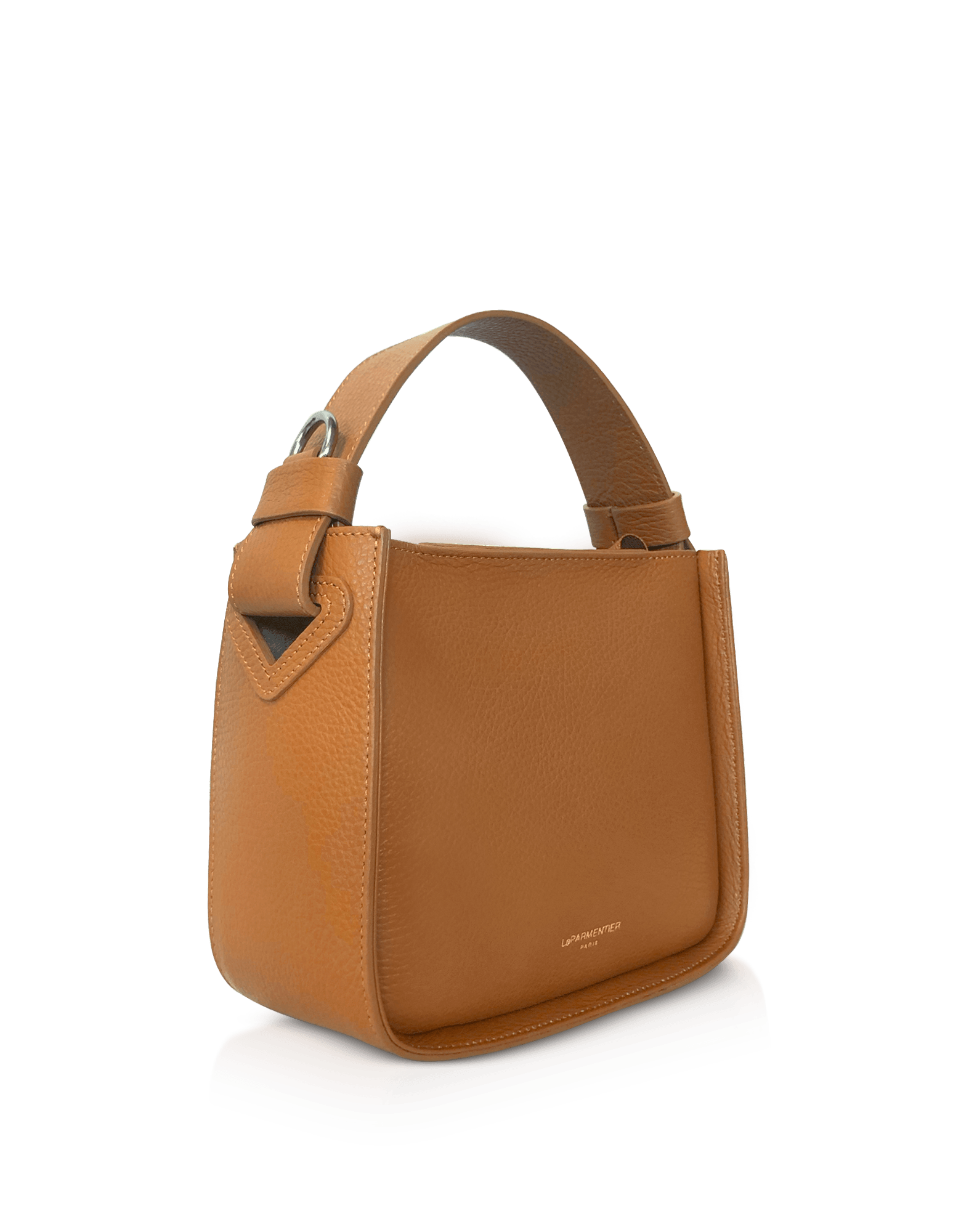 Duplo Small Hammered Leather Top Handle bag