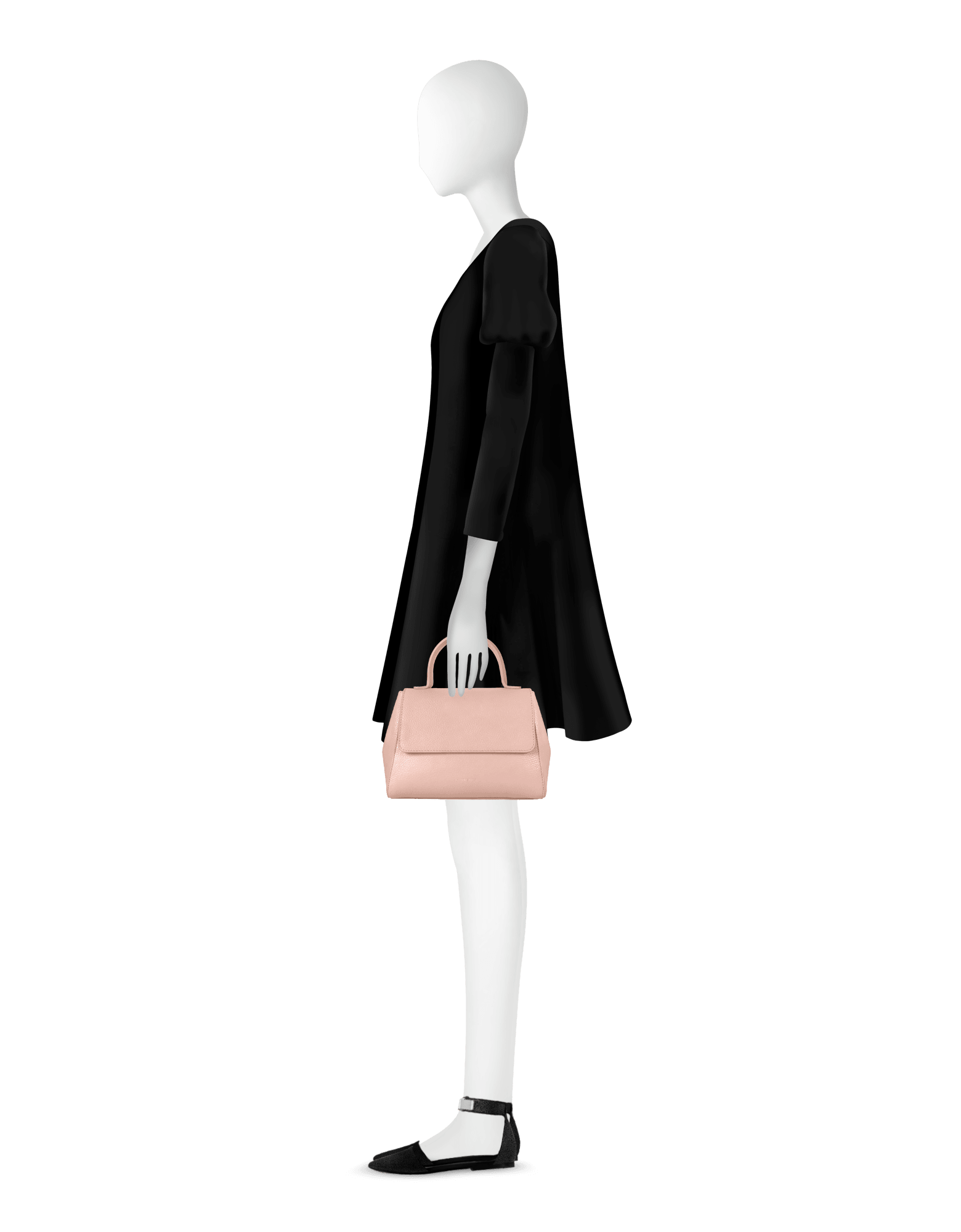 Ladyfinger Top Handle Ladybag w/Strap