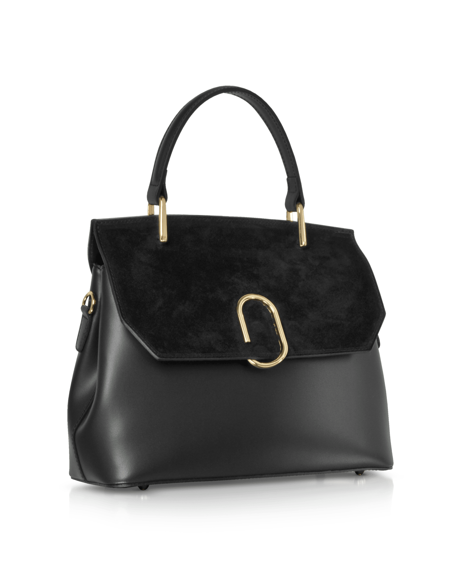 Thais - Bolso satchel de ante y cuero