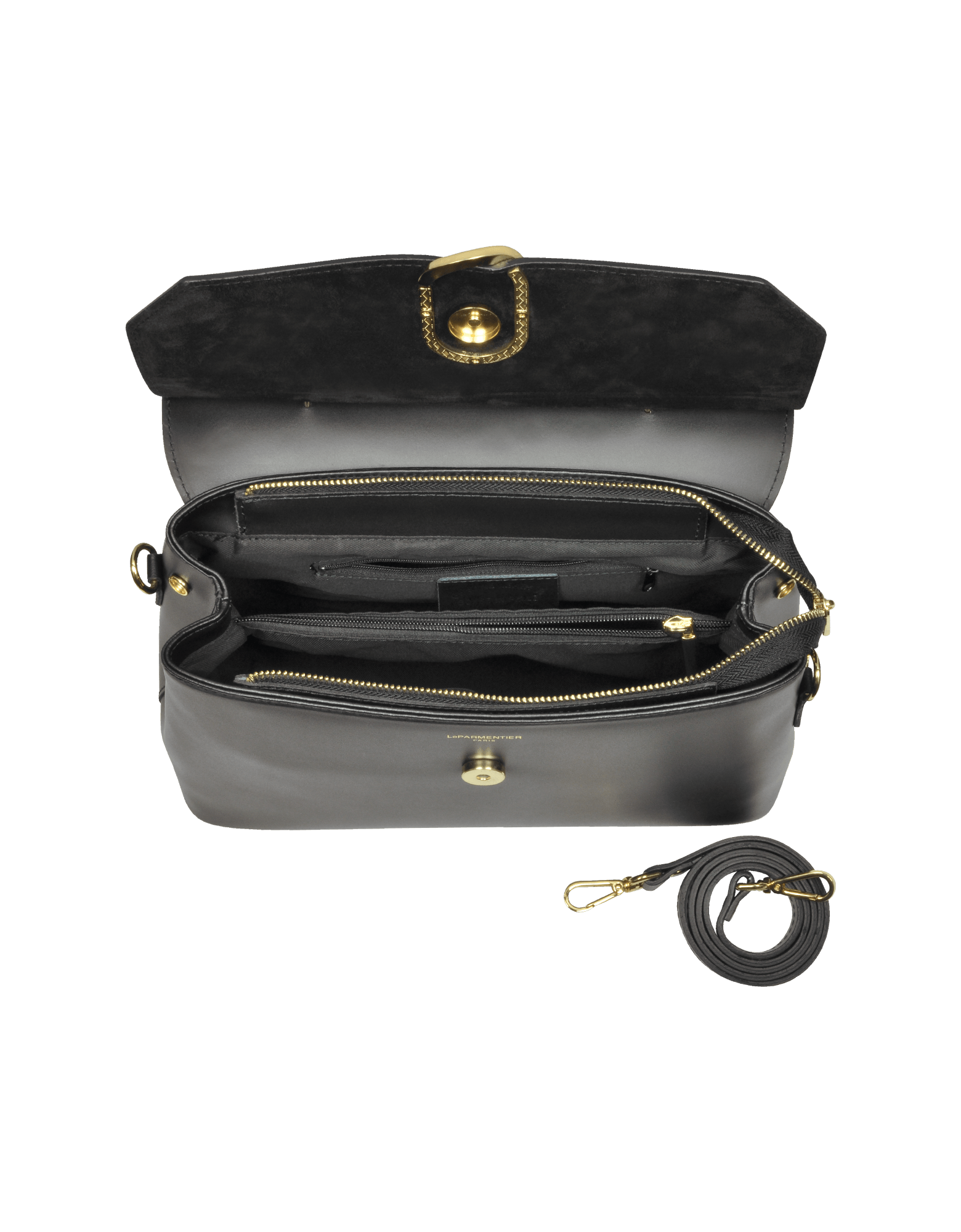 Thais - Bolso satchel de ante y cuero