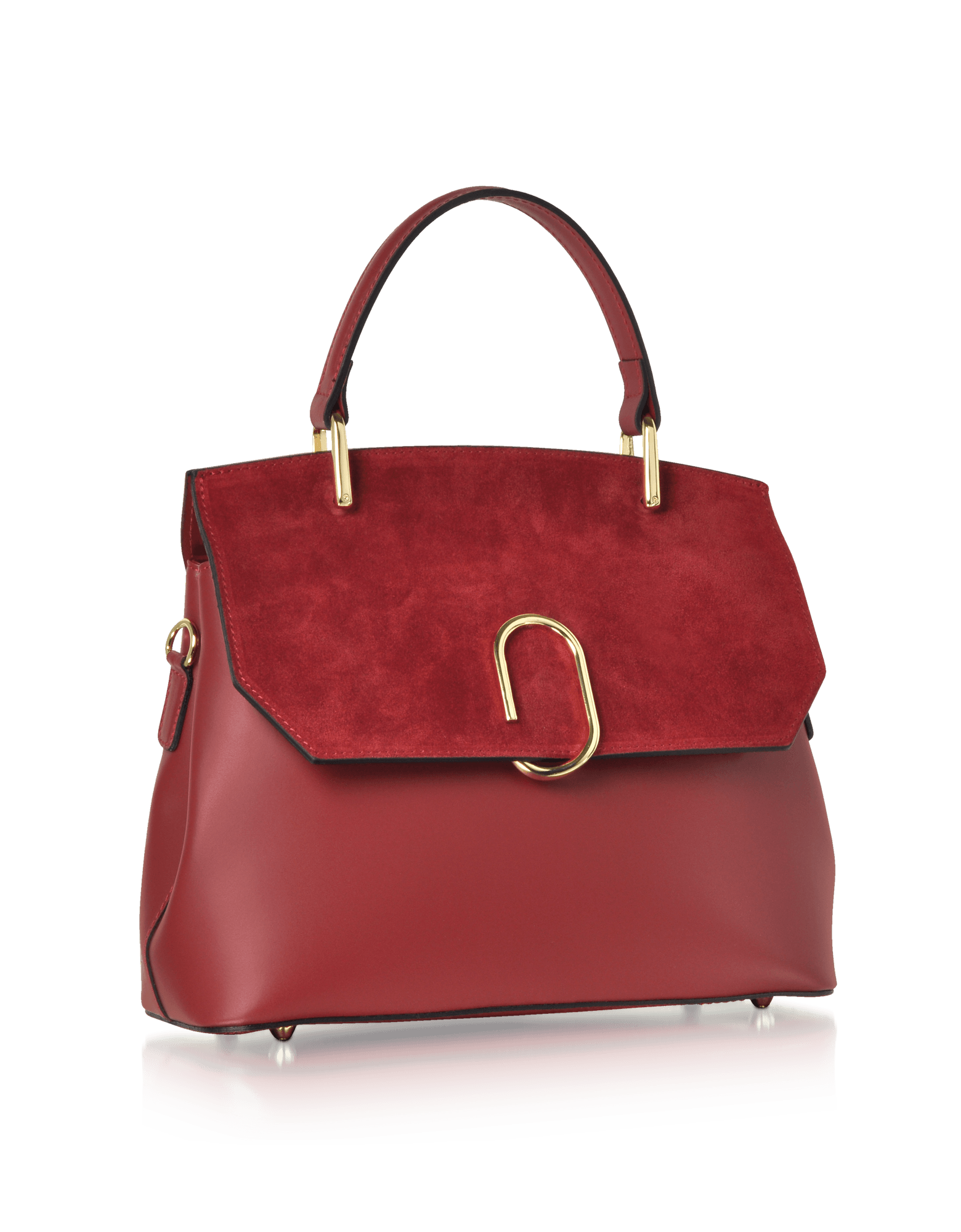 Thais - Bolso satchel de ante y cuero