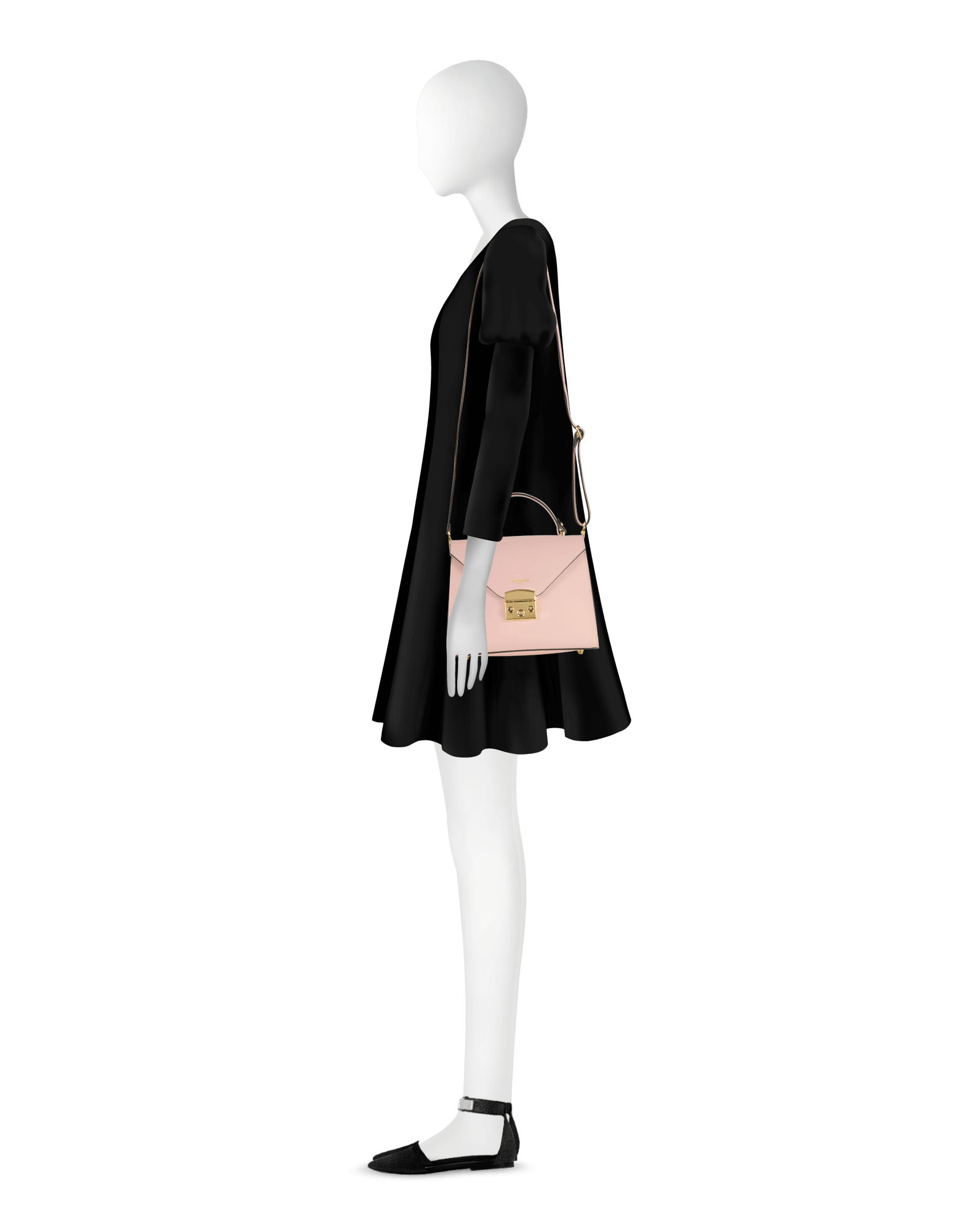 Peggy - Bolso satchel de cuero con asa superior