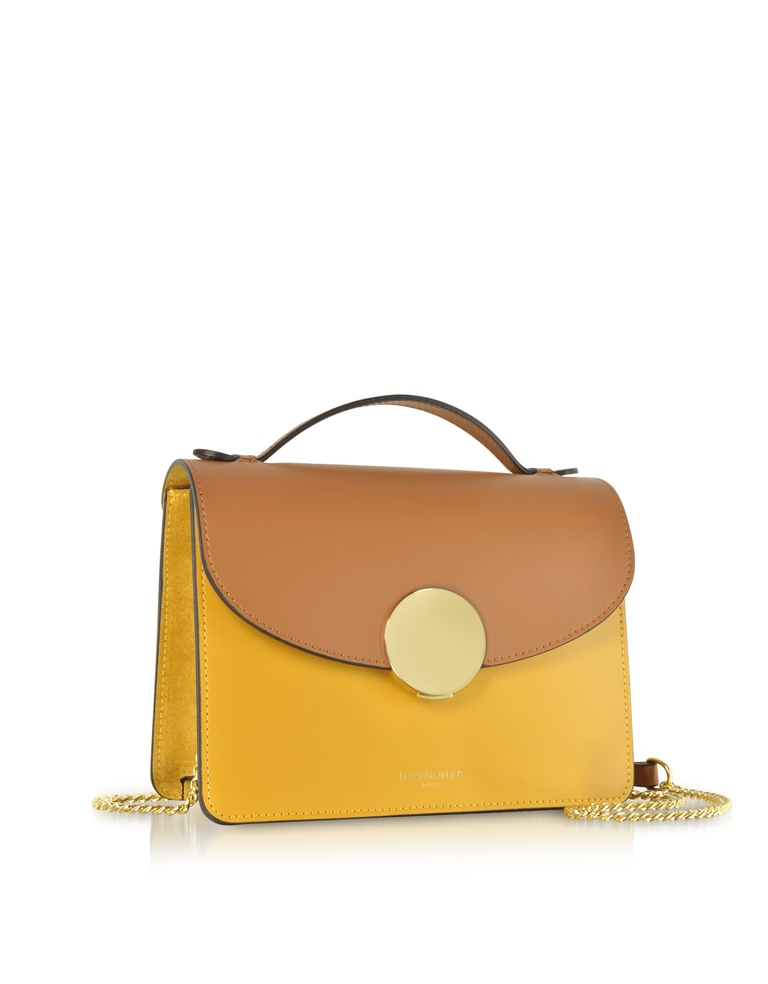 New Ondina Color Block - Sac à main en cuir à poignée supérieure