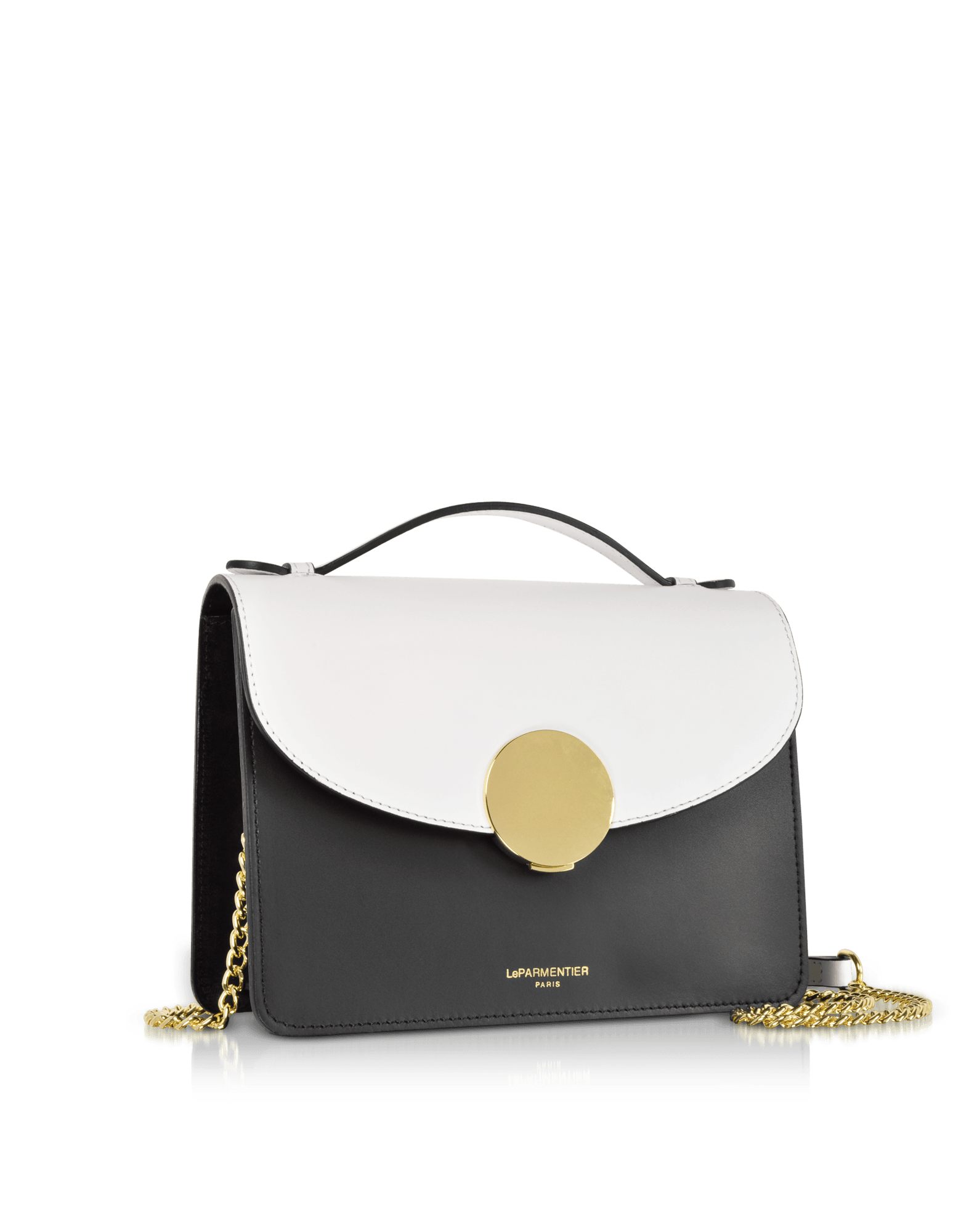 New Ondina Color Block - Umhängetasche aus Leder mit oberem Griff