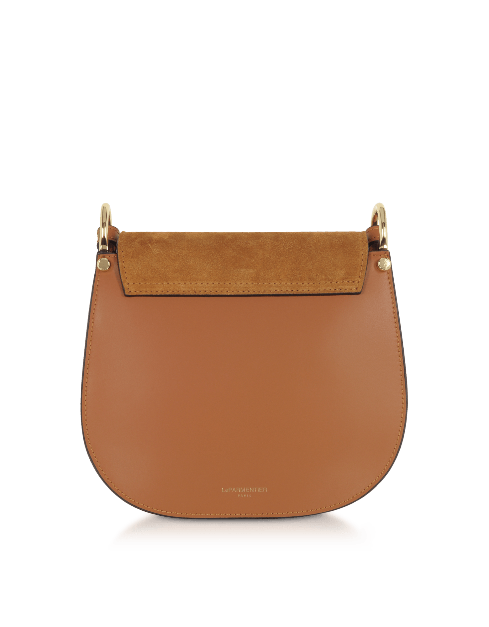 Agave Suede and Smooth Leather Shoulder Bag