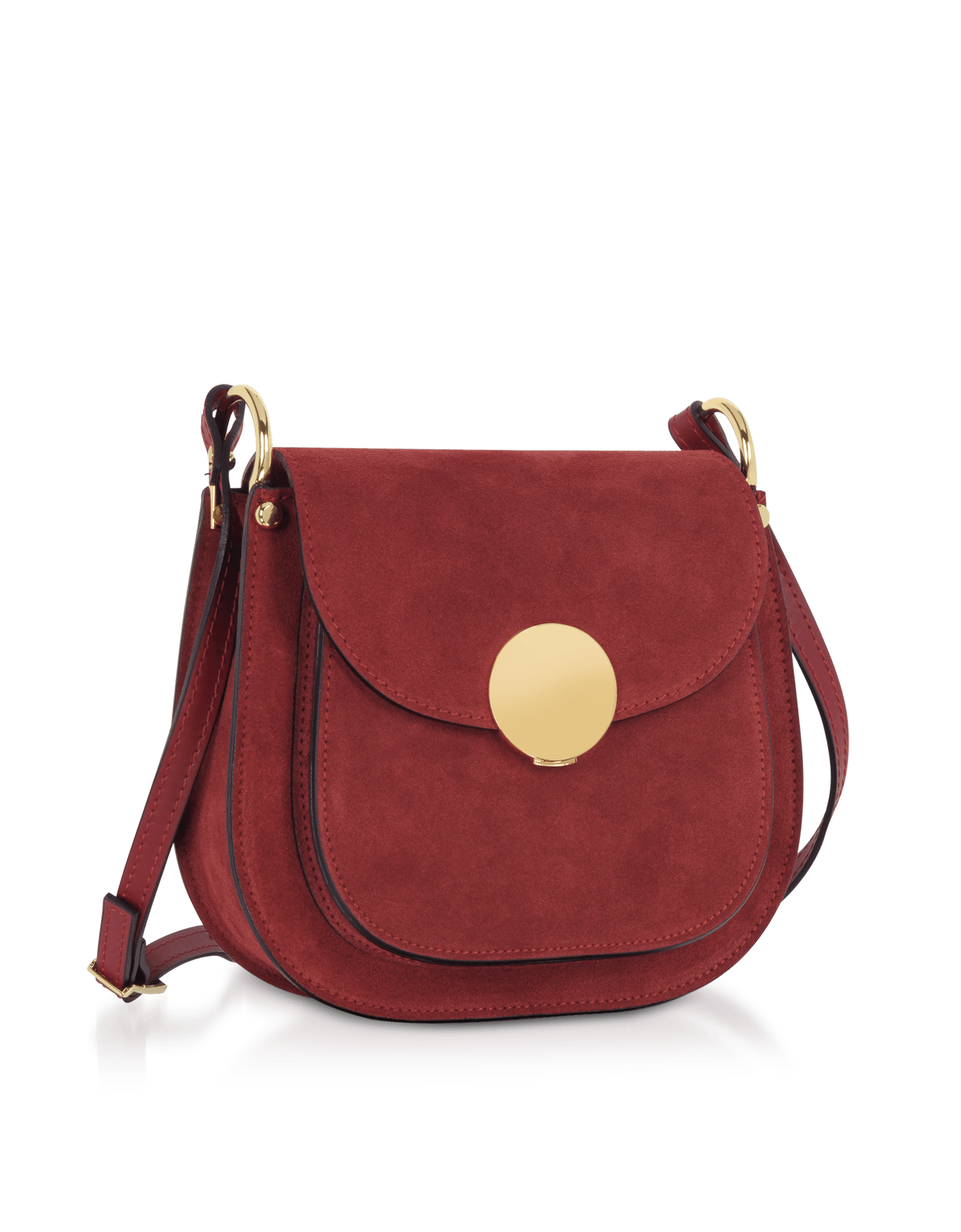 Agave Suede and Smooth Leather Shoulder Bag