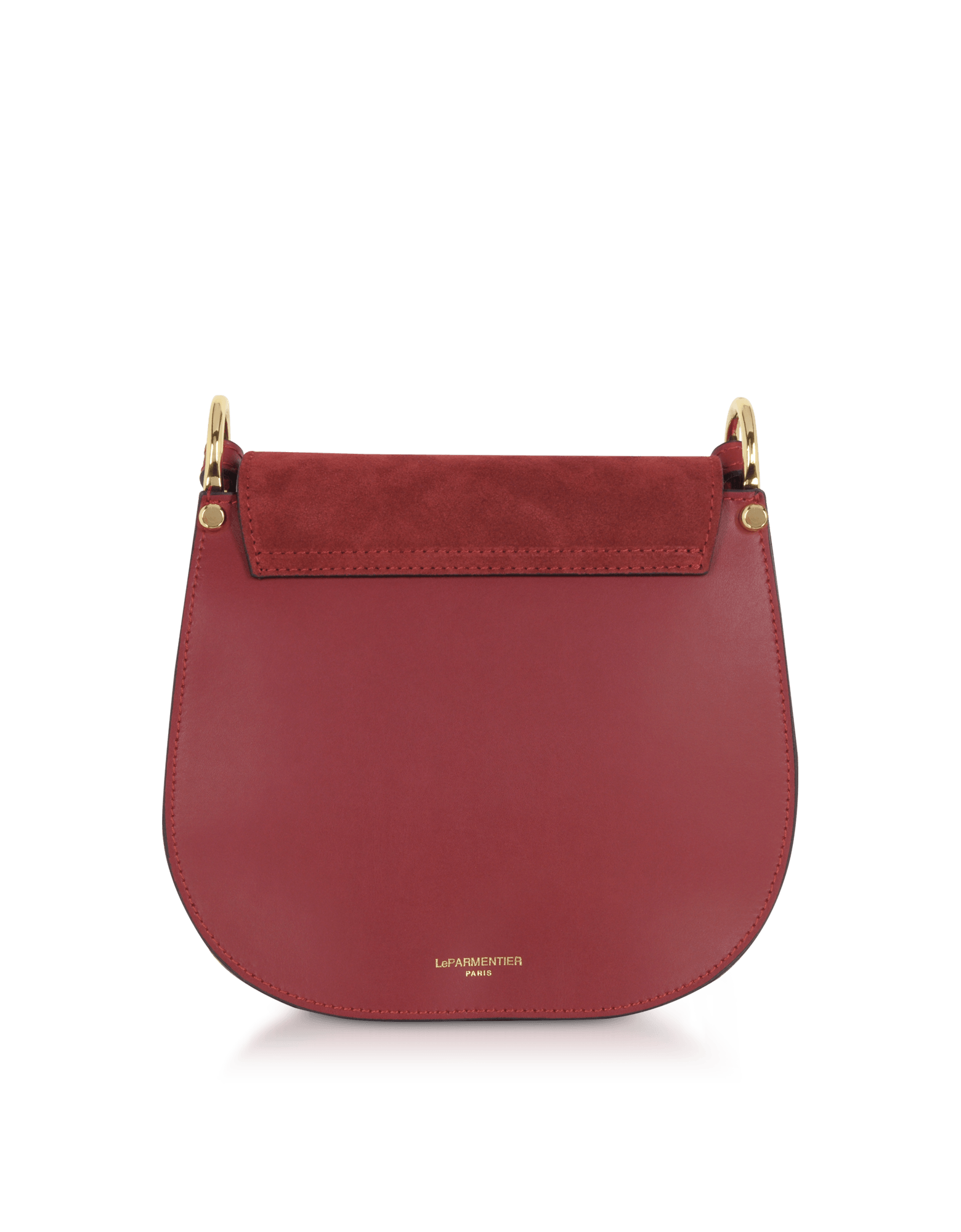 Agave Suede and Smooth Leather Shoulder Bag