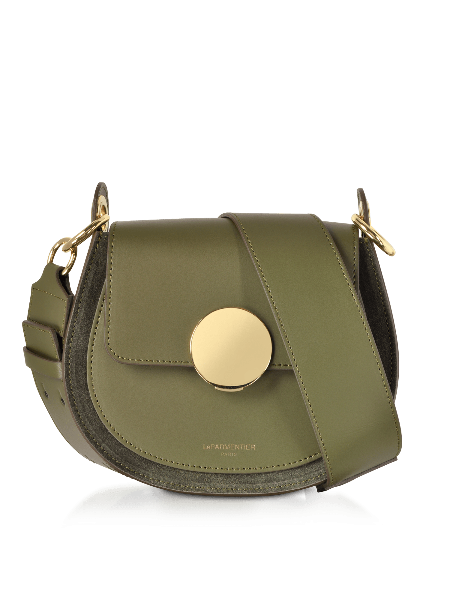 Yucca Suede and Leather Shoulder Bag