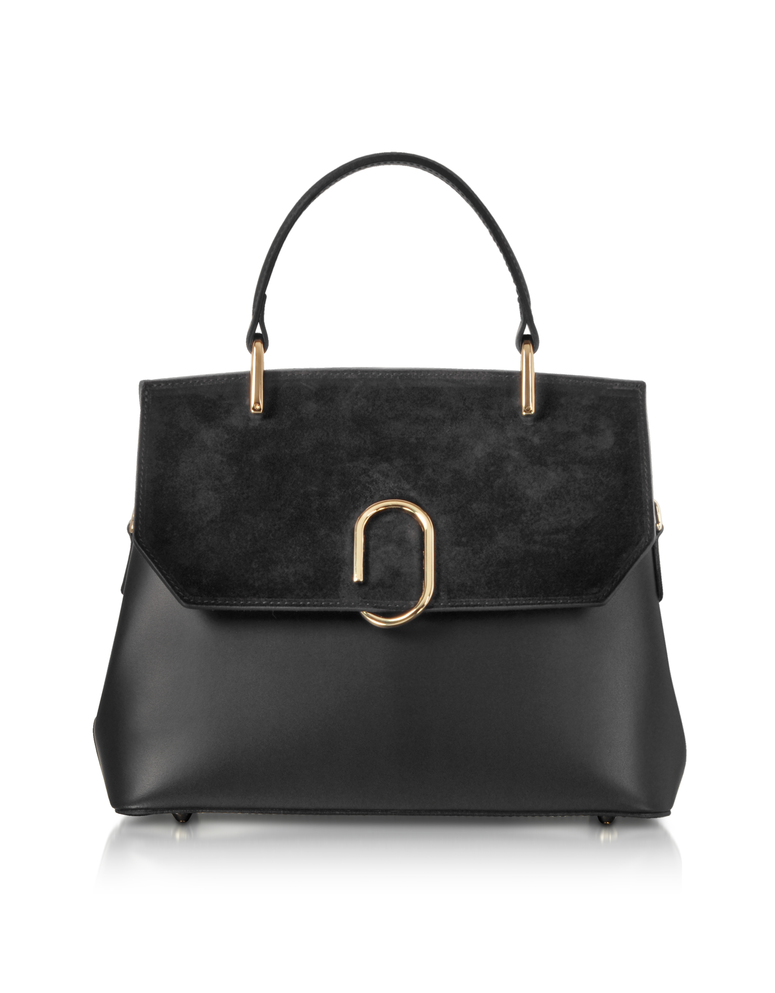 Thais - Bolso satchel de ante y cuero