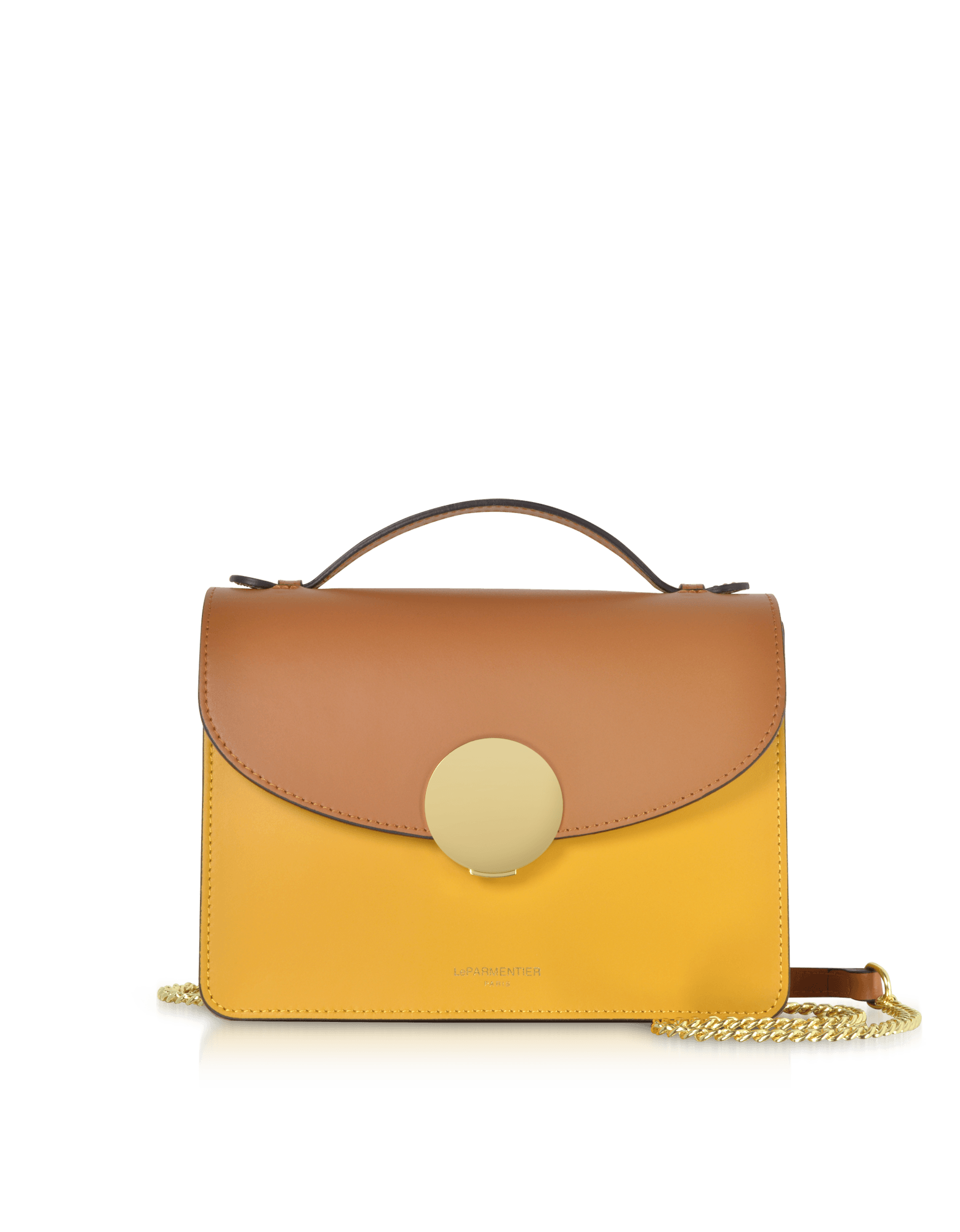 New Ondina Color Block - Sac à main en cuir à poignée supérieure