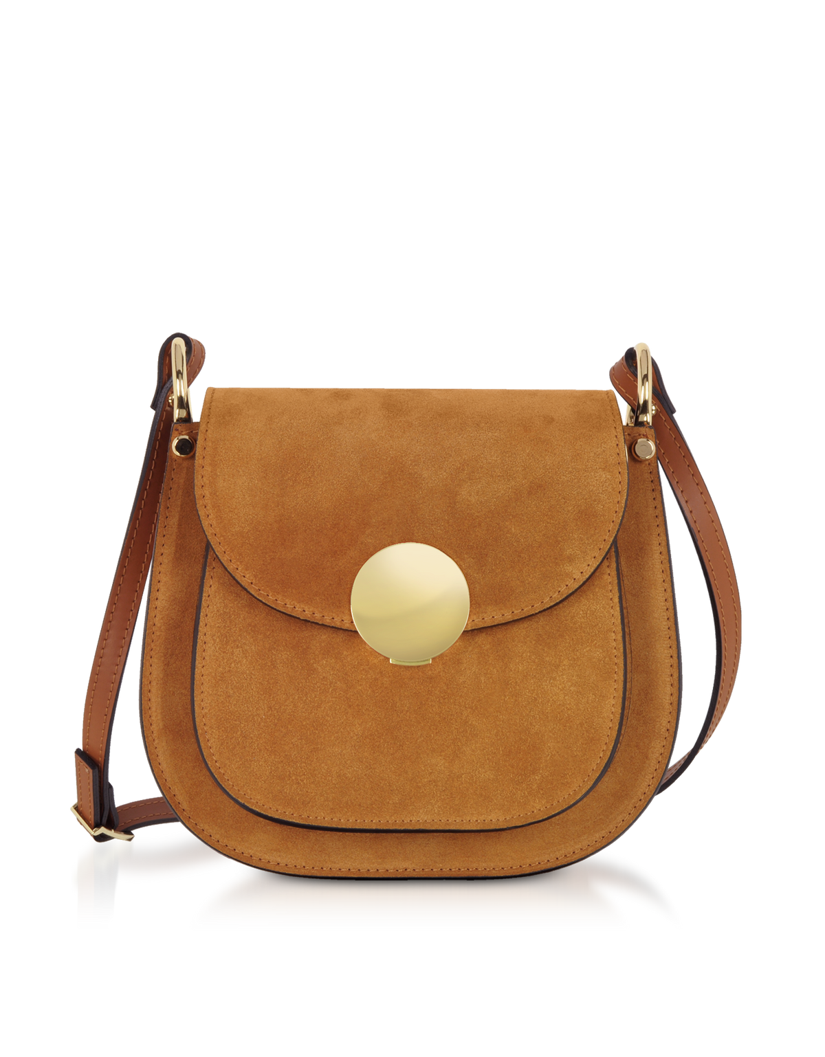 Le Parmemtier With Suede Flap Thais Suede and Leather Satchel Bag main image 3