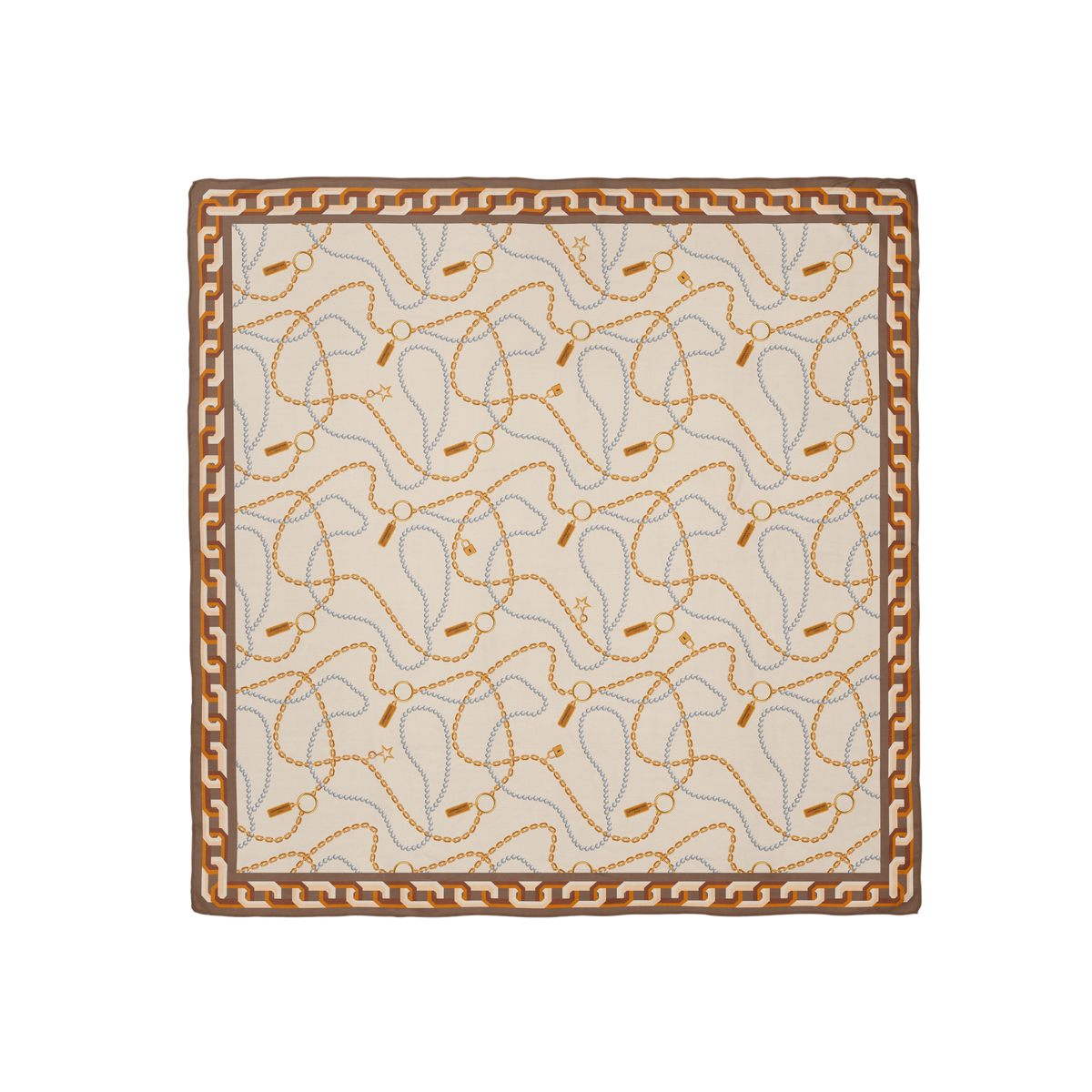 Chain & Pearls Square Beige: retailer-supplied image