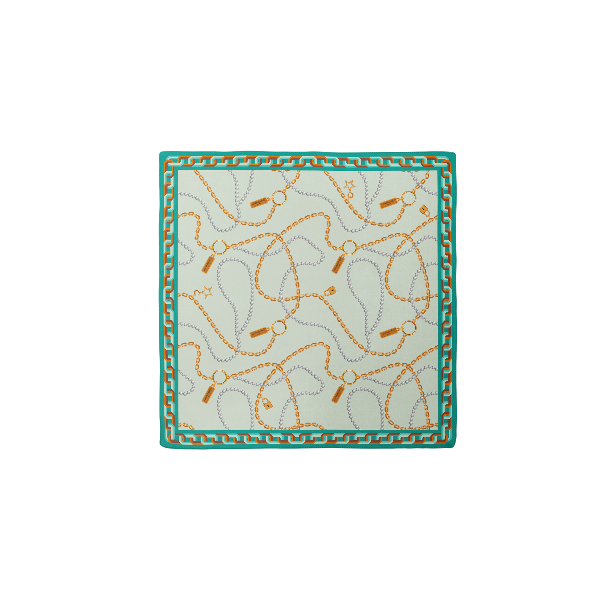 Heritage Chain Pearls Silk Bandana