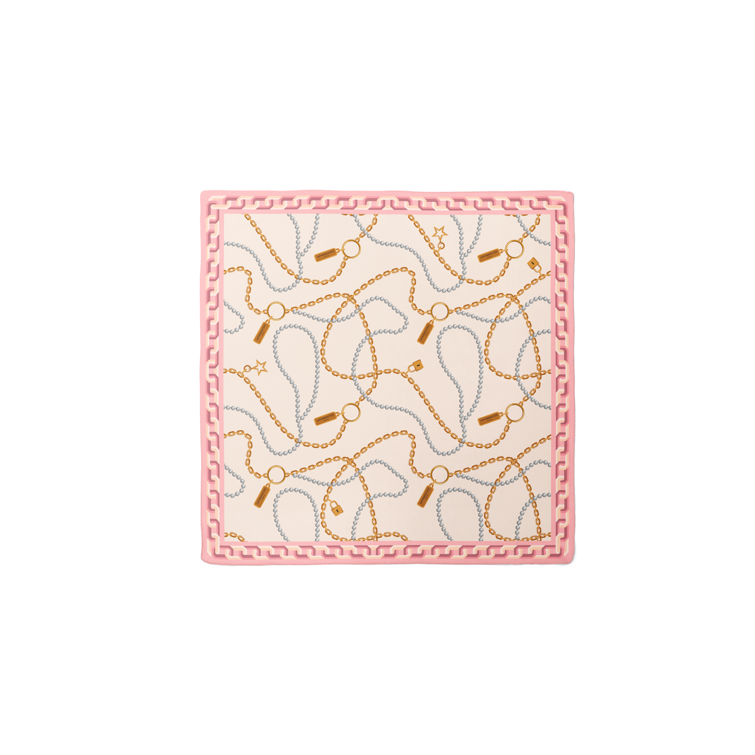 Heritage Chain and Pearls Silk Bandana