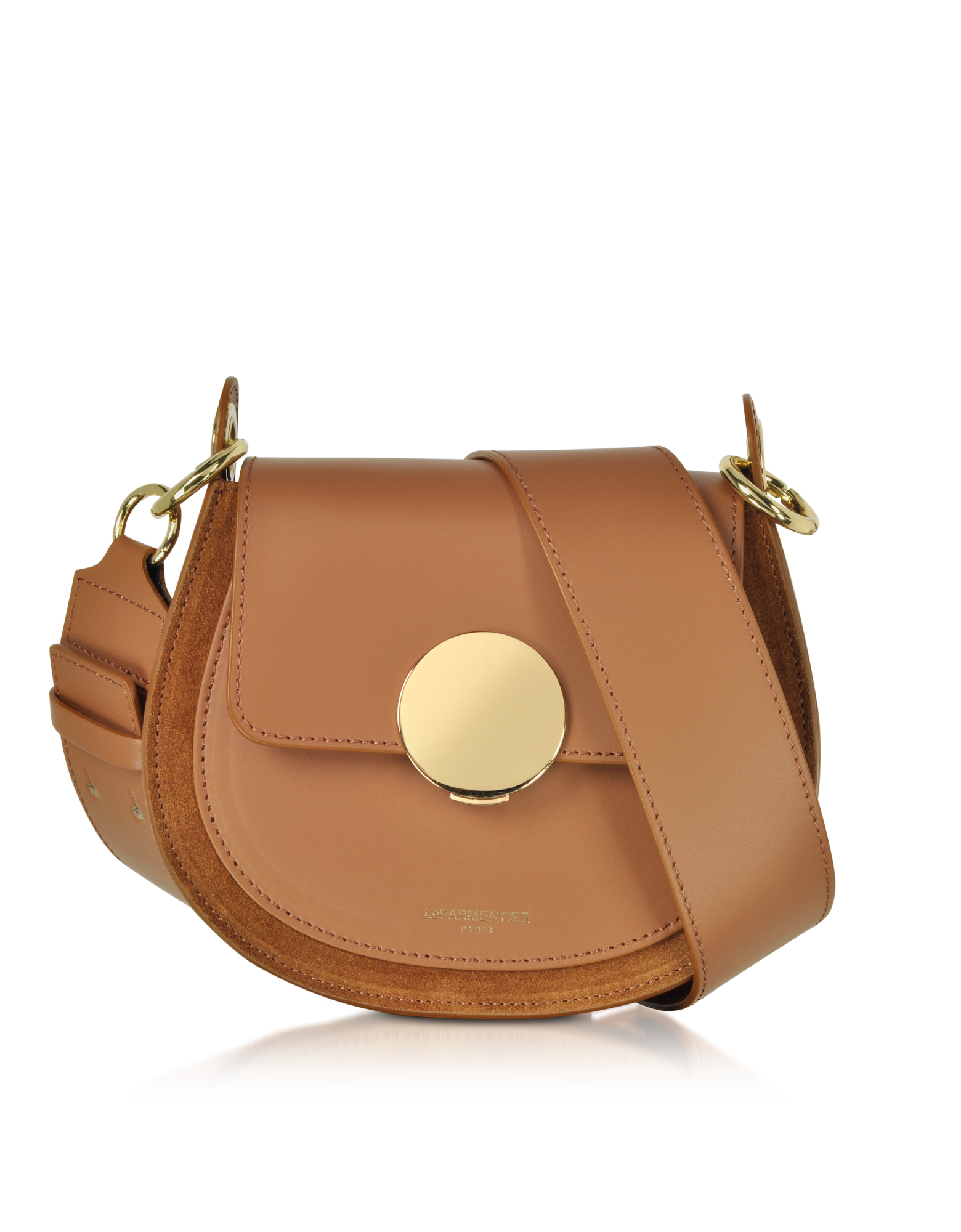 Yucca Suede and Leather Shoulder Bag