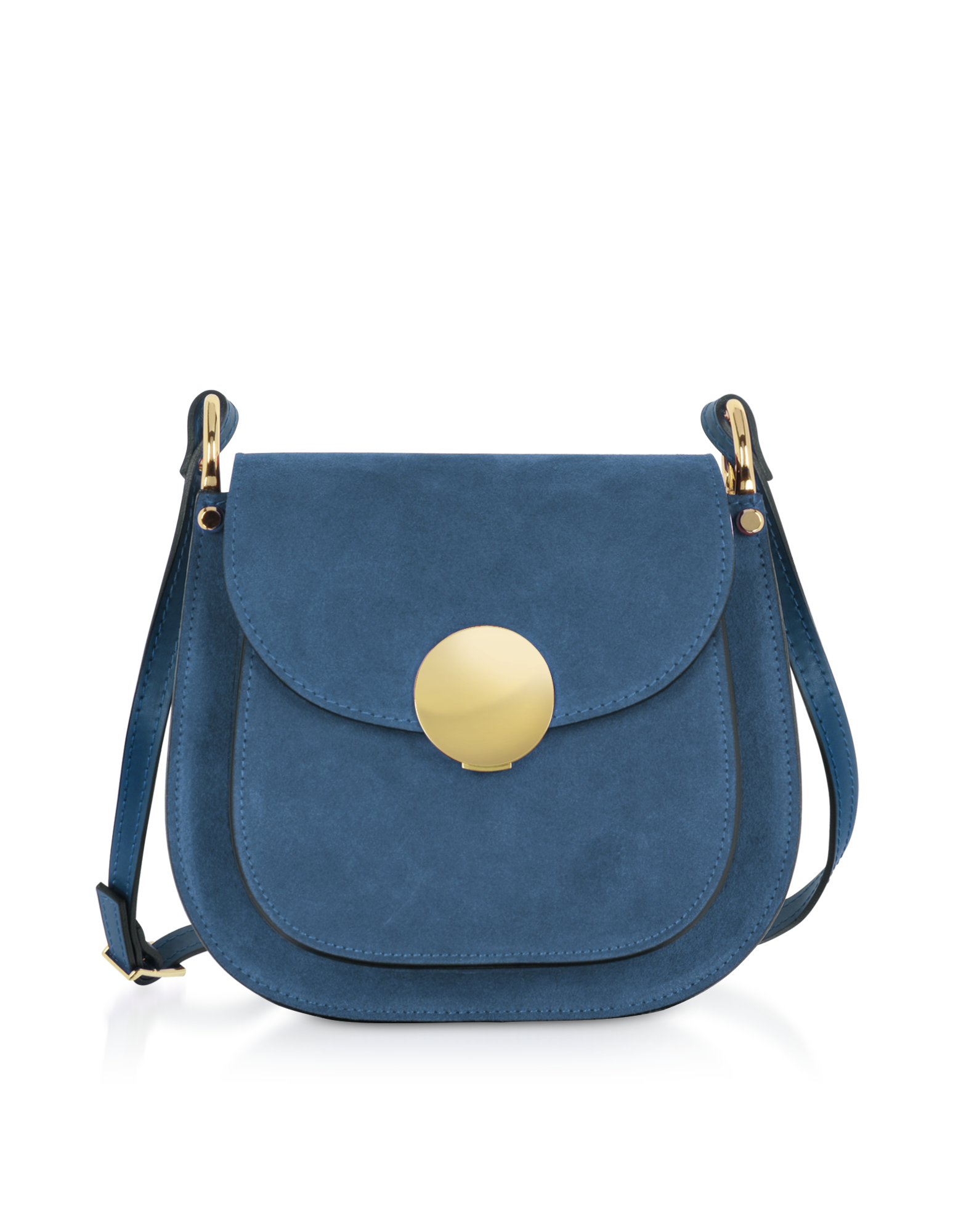 Agave Suede Smooth Leather Shoulder Bag